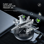 Solar Rotating Aircraft Car Aroma Diffuser