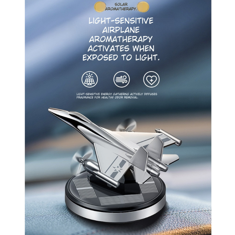 Solar Rotating Aircraft Car Aroma Diffuser