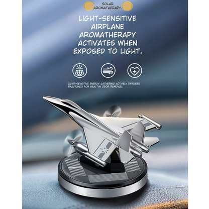 Solar Rotating Aircraft Car Aroma Diffuser