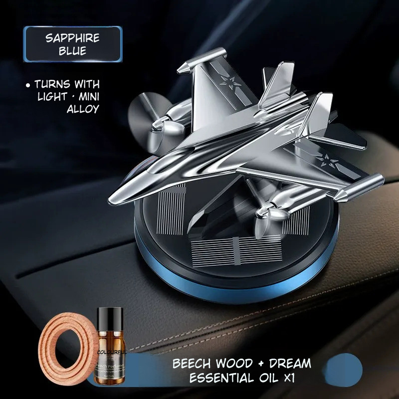 Solar Rotating Aircraft Car Aroma Diffuser