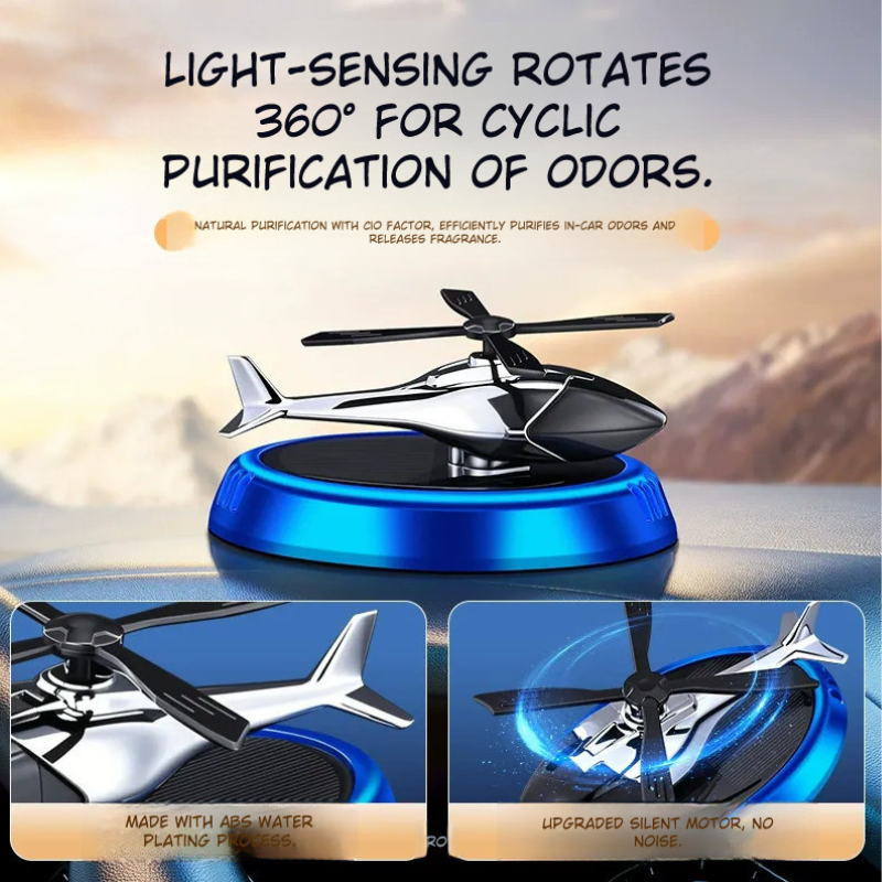 Rotating Fighter Jet Car Fragrance Decor