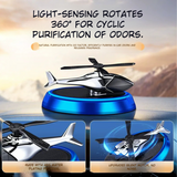 Rotating Fighter Jet Car Fragrance Decor