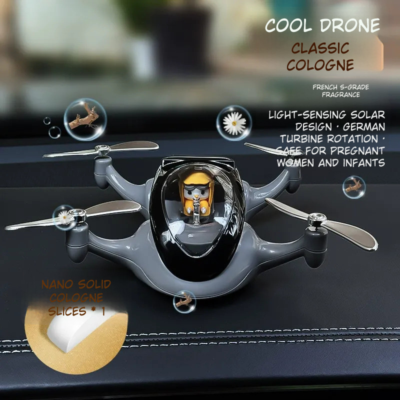 Rotating Solar Drone Car Fragrance