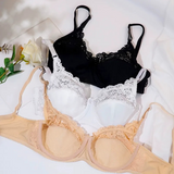 European Style Lace Bra -Apricot