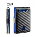 Carbon Fiber Stripe Card Holder for Daily Use