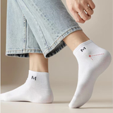 Men’s Antibacterial Short Barrel Sport Socks(Set of 05)