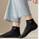 Men’s Antibacterial Short Barrel Sport Socks(Set of 05)