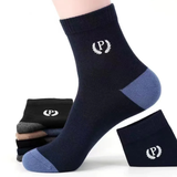 Men’s All-Season Polyester Mid-Tube Casual Socks(Set of 05)
