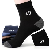 Men’s All-Season Polyester Mid-Tube Casual Socks(Set of 05)