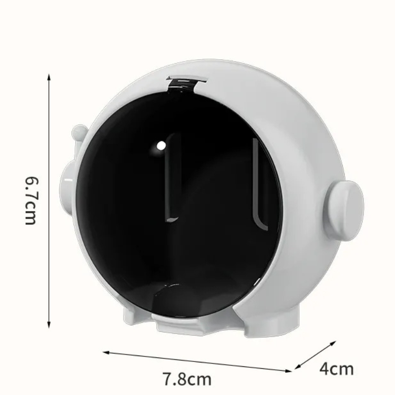 Astronaut Themed Wall-Mounted Toothbrush Holder