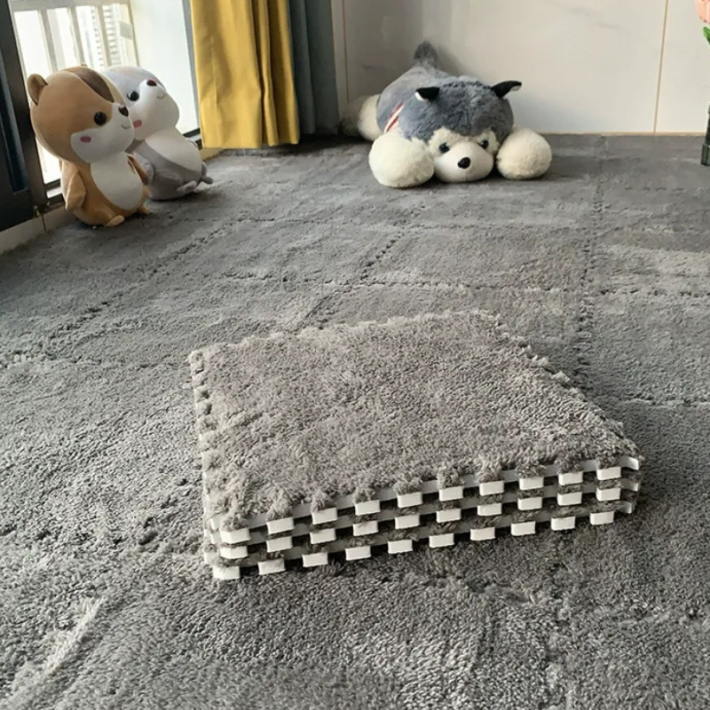 Soft Washable Foam Splicing Tiles Carpet ( Set of 12)