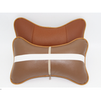 PU Leather Car Headrest Pillow ( Set Of 02 )