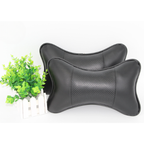 PU Leather Car Headrest Pillow ( Set Of 02 )