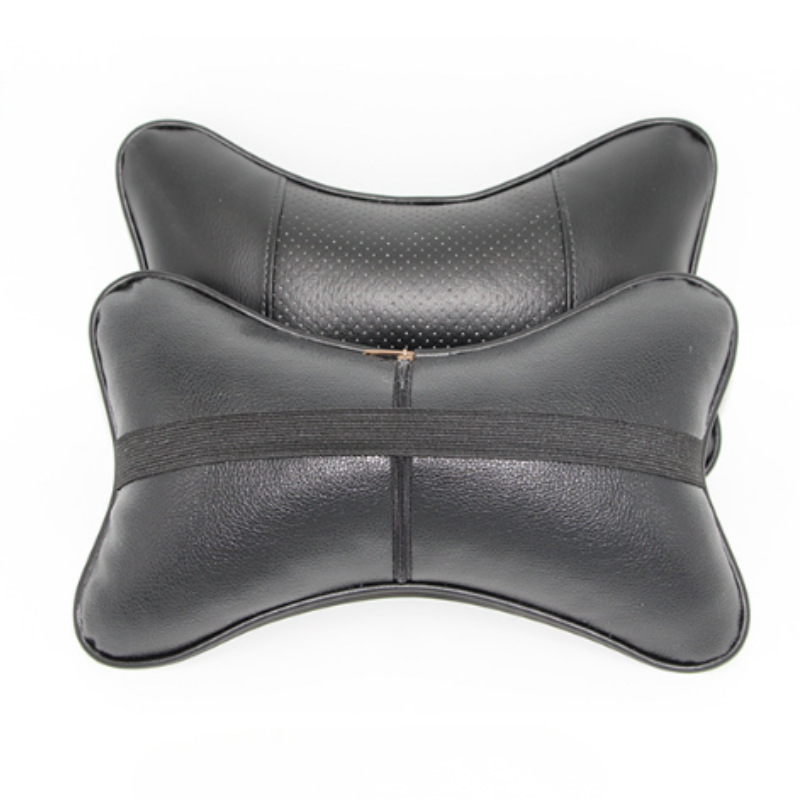 PU Leather Car Headrest Pillow ( Set Of 02 )
