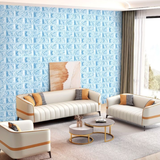 Waterproof Peel-Stick 3D Foam Wall Sticker( Set of 12)