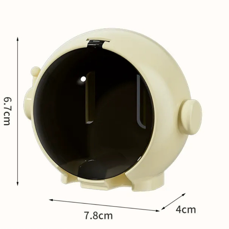 Astronaut Themed Wall-Mounted Toothbrush Holder