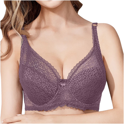 Cross-Border Comfortable Lace Thin Cup Bra