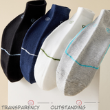 New Breathable Street Style Boat Socks (Set of 5)