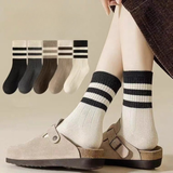 New Maillard Style Cotton Socks (Set of 5)