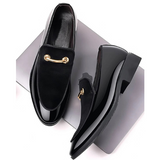 Leather Loafers Shoes for Men /Black / 41