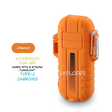 Multifunctional Waterproof Flashlight with Arc Lighter