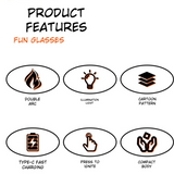 LED Dual Arc Flashlight Pocket Lighter