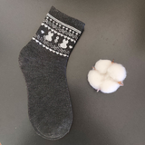 Vintage Style Thick Cotton Crew Socks (Set of 4)