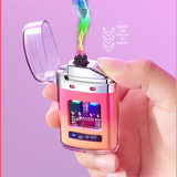 Windproof Digital Display Rechargeable Lighter