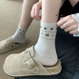 Vintage Style Thick Cotton Crew Socks (Set of 4)