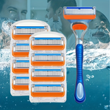 Travel Friendly Five Layer Blade Grip Shaving Razor