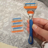 Travel Friendly Five Layer Blade Grip Shaving Razor