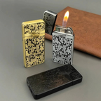 Thin Classic Open Flame Wheel Lighter