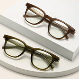 Unisex Full Rim Square TR90 Eyeglasses