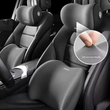 Premium Memory Foam Car Neck Support Seat Pillow Set