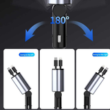 120W Retractable 4 in 1 Car Charger