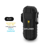 Multifunctional Waterproof Flashlight with Arc Lighter