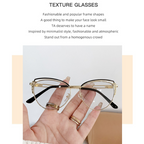 Diamond Cut Cat-Eye Frames for Women - Blue Silver