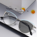 Diamond Cut Cat-Eye Frames for Women - Pink Gold