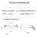 Diamond Cut Cat-Eye Frames for Women - Blue Silver