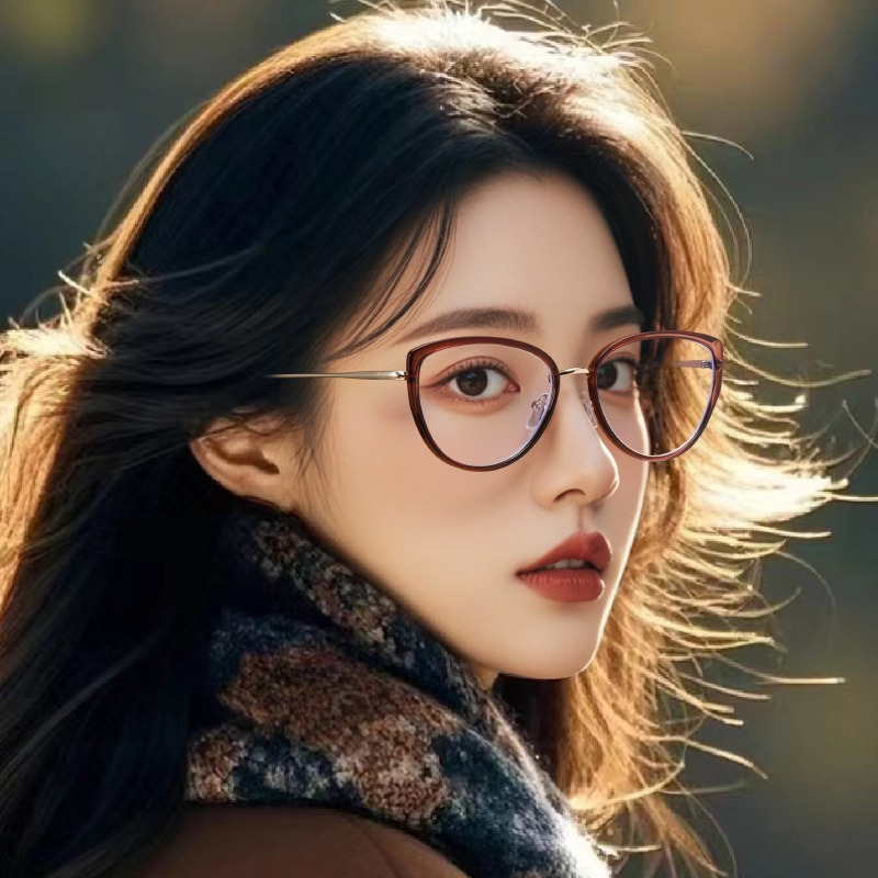 Cross-Border Fashion Photochromic Glasses - Gradual Tea