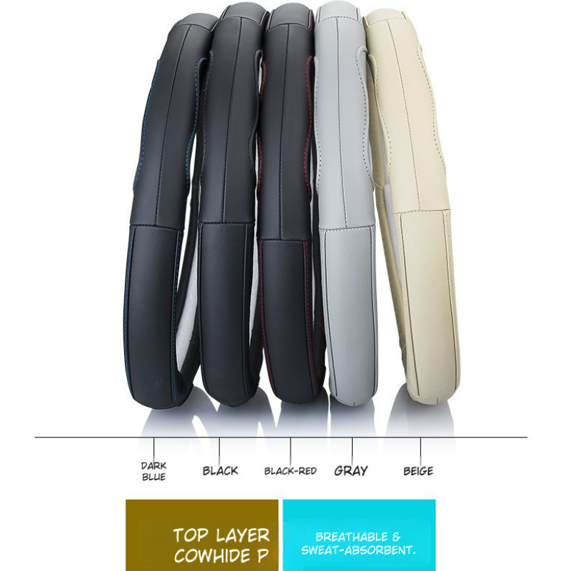 Luxury Genuine Leather Car Steering Cover