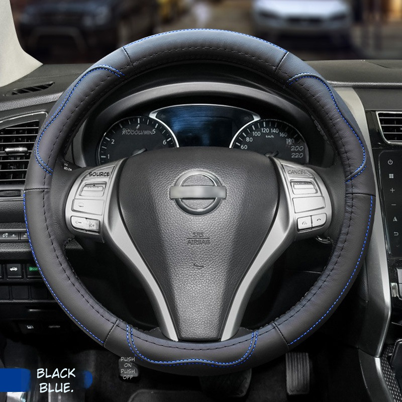 Luxury Genuine Leather Car Steering Cover