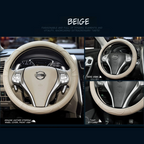 Luxury Genuine Leather Car Steering Cover