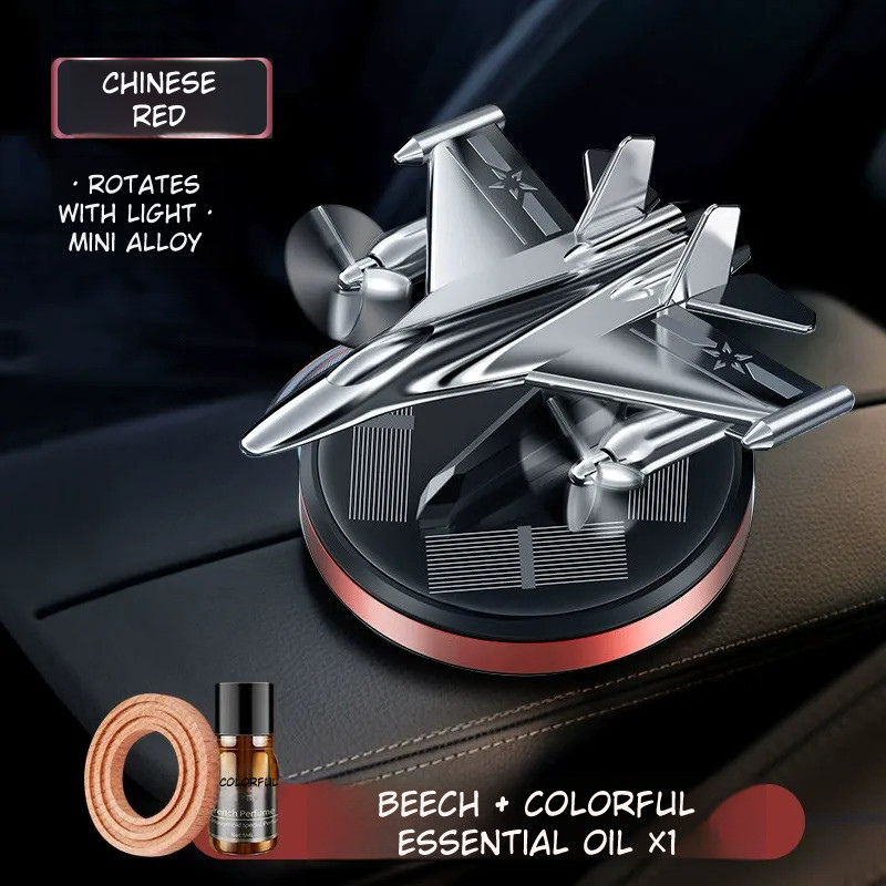 Solar Rotating Aircraft Car Aroma Diffuser