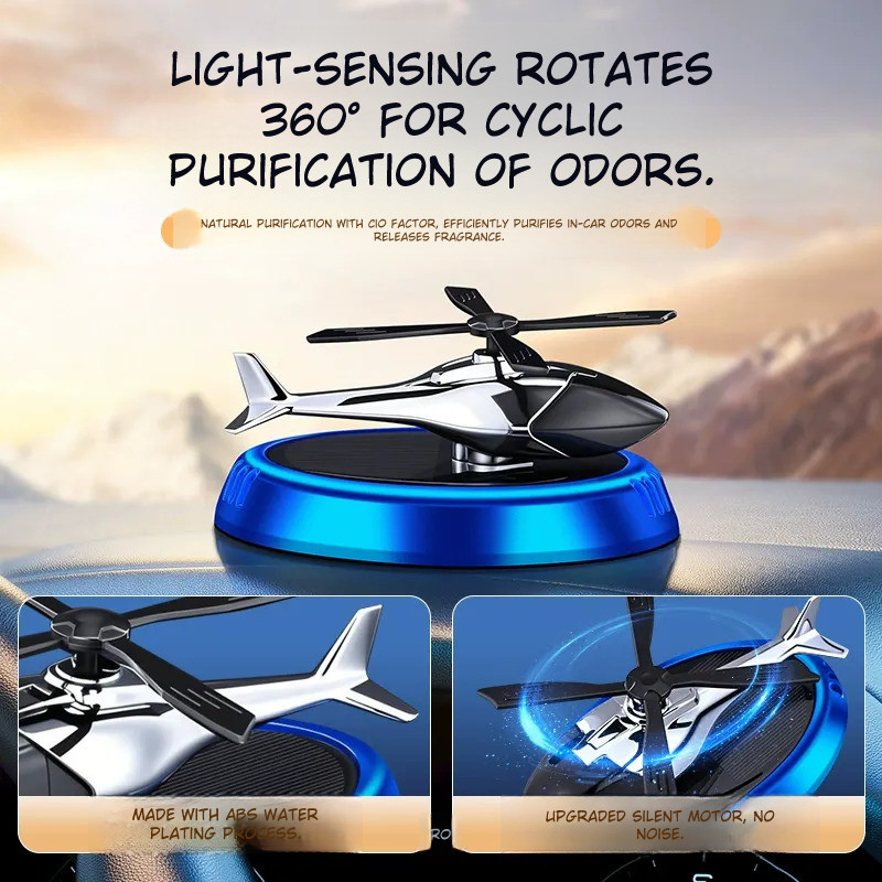 Rotating Fighter Jet Car Fragrance Decor