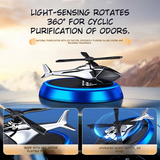 Rotating Fighter Jet Car Fragrance Decor
