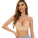 European Style Lace Bra -Apricot