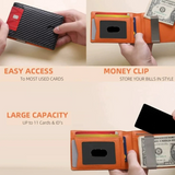 Carbon Fiber Stripe Card Holder for Daily Use