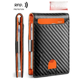 Carbon Fiber Stripe Card Holder for Daily Use