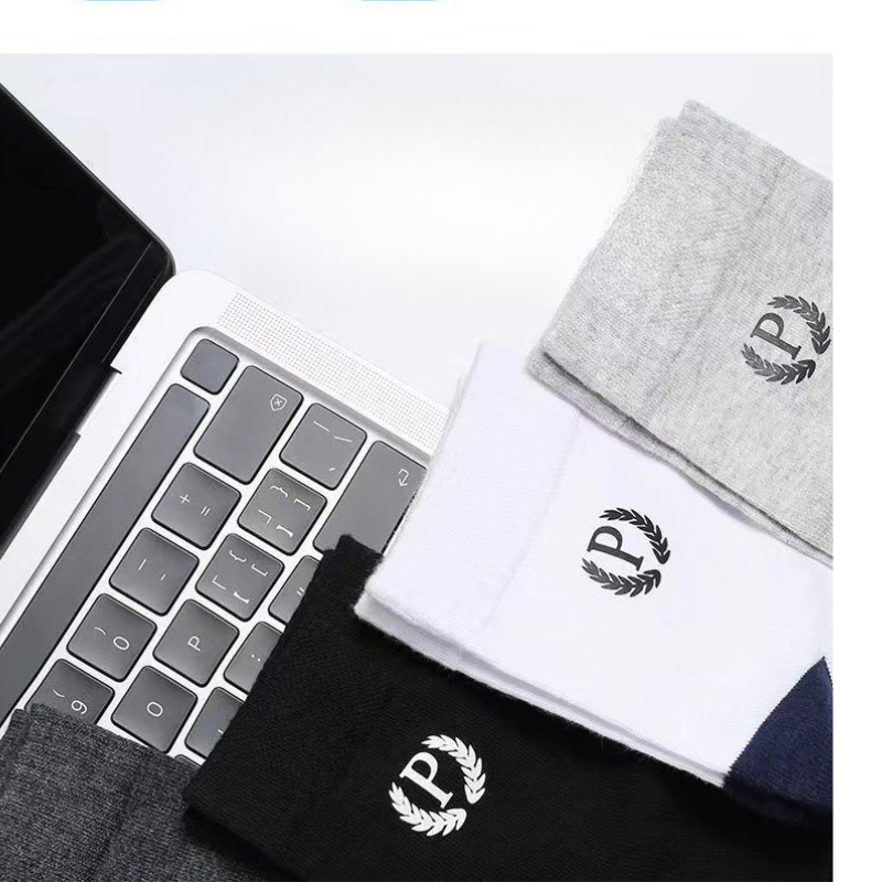 Men’s All-Season Polyester Mid-Tube Casual Socks(Set of 05)
